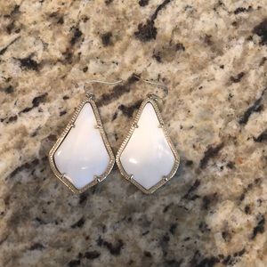 Kendra Scott Alexandra earrings- white